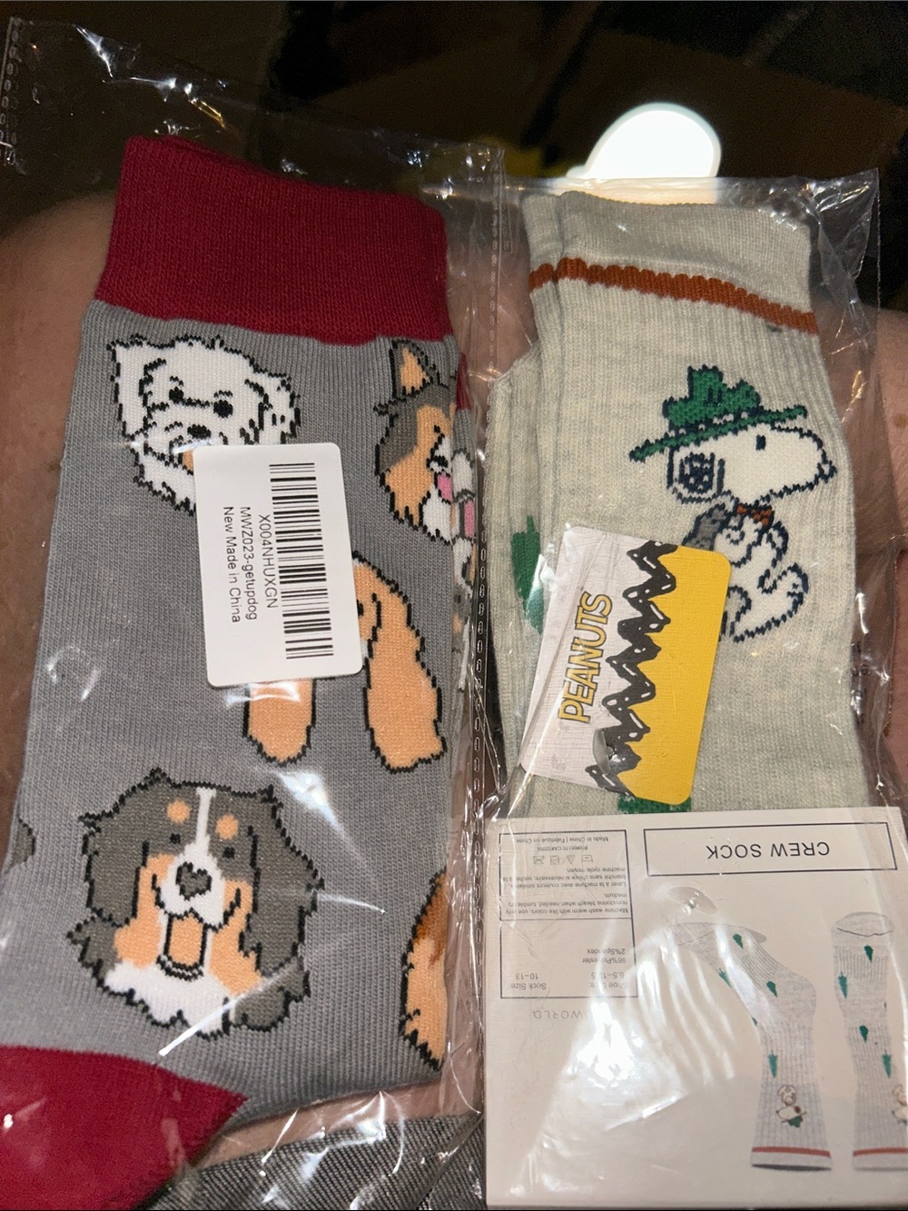 2 pair of socks
